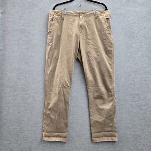Old Navy Men Pants L Brown Chino Twill Chinos Button 26" Inseam